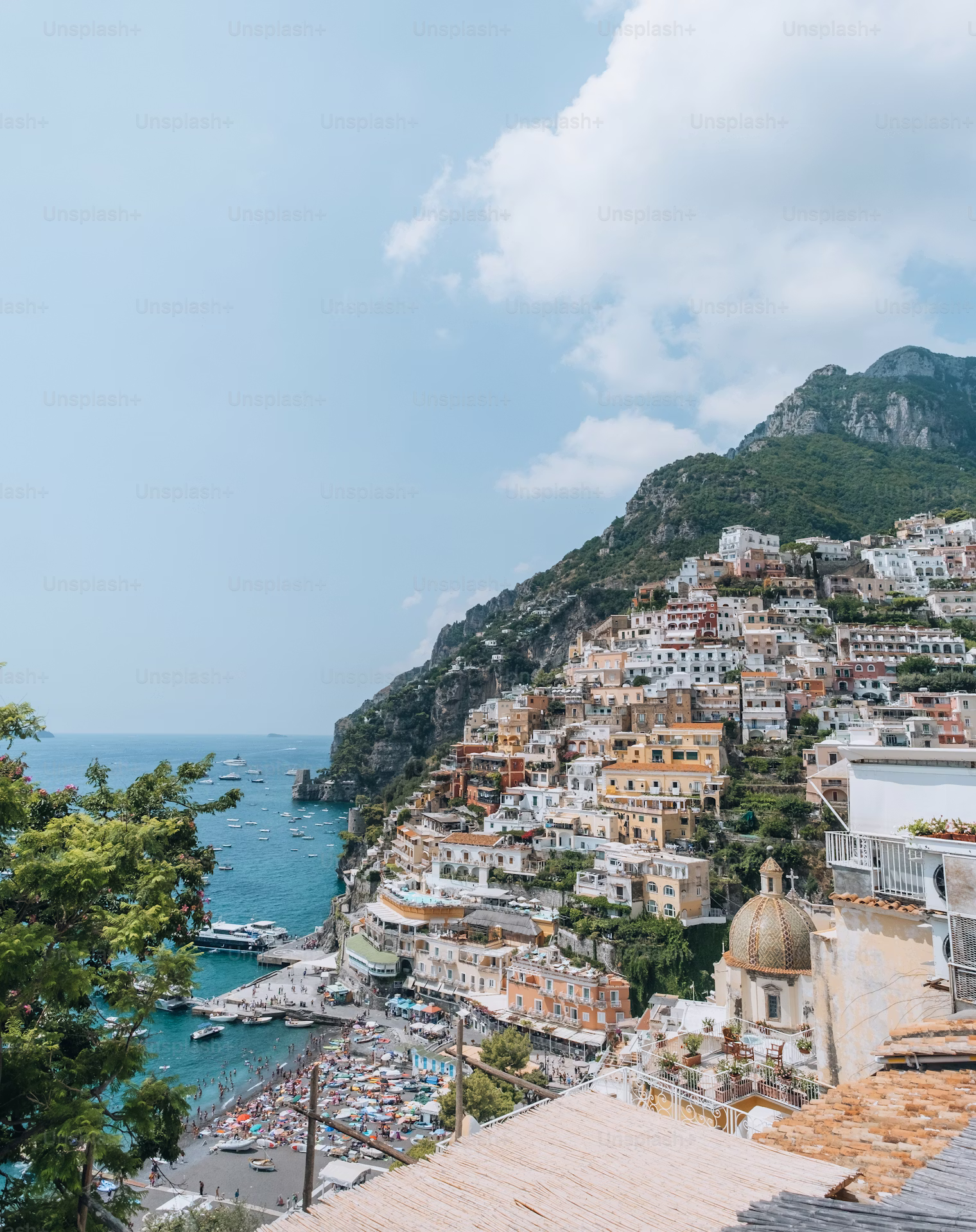 Amalfi Coast cliffside view
